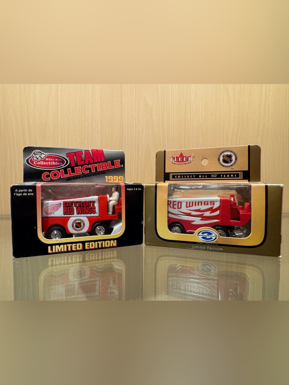Vintage Detroit Red Wings Mini Zambonis NHL Hockey